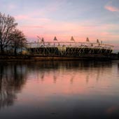 Olympic Stadium Pink Sunset 